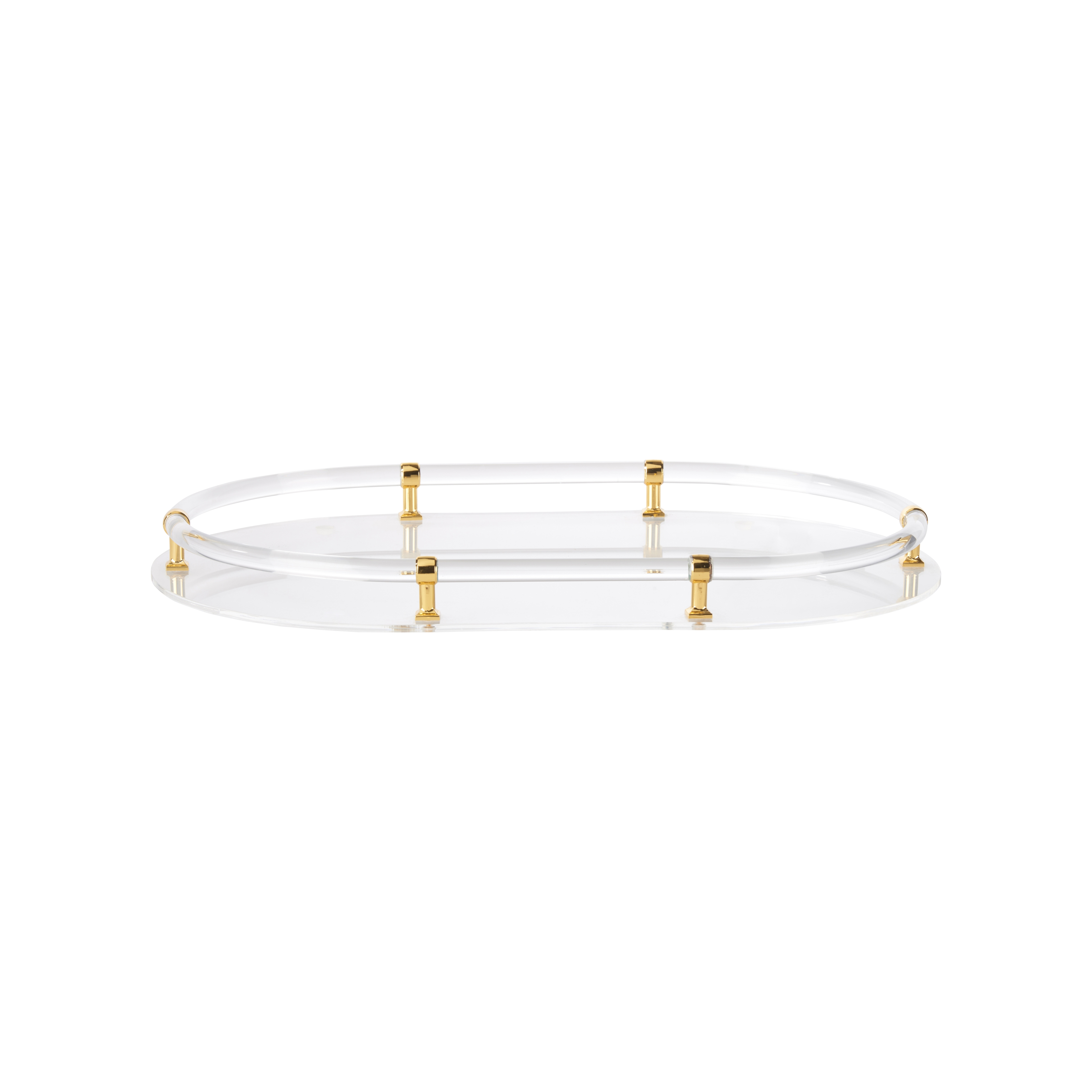 Chelsea House Chelsea House Misc Acrylic Oval Tray - Gold