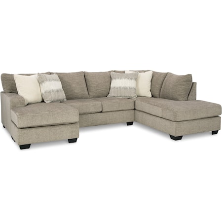 2-Piece Sectional with 2 Chaises