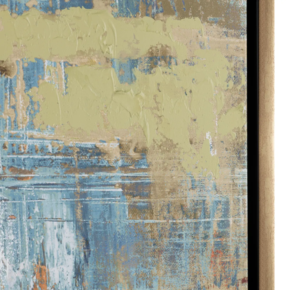 Go Green Abstract Canvas Painting