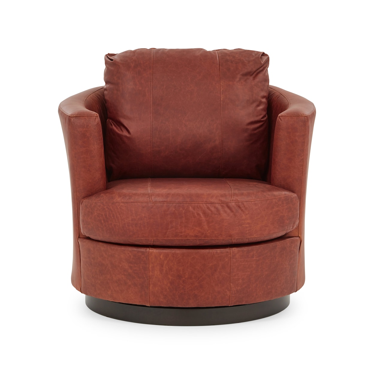 Best Home Furnishings Tina Mid-Century Modern Swivel Barrel Chair