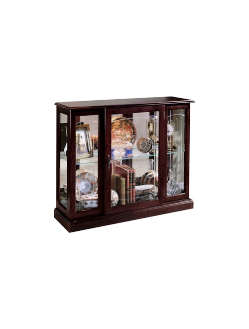 Casual Living Room Console with Mirrored Back
