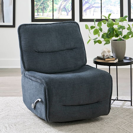 Armless Swivel Glider Recliner