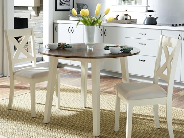 3-Piece Round Table Dining Set