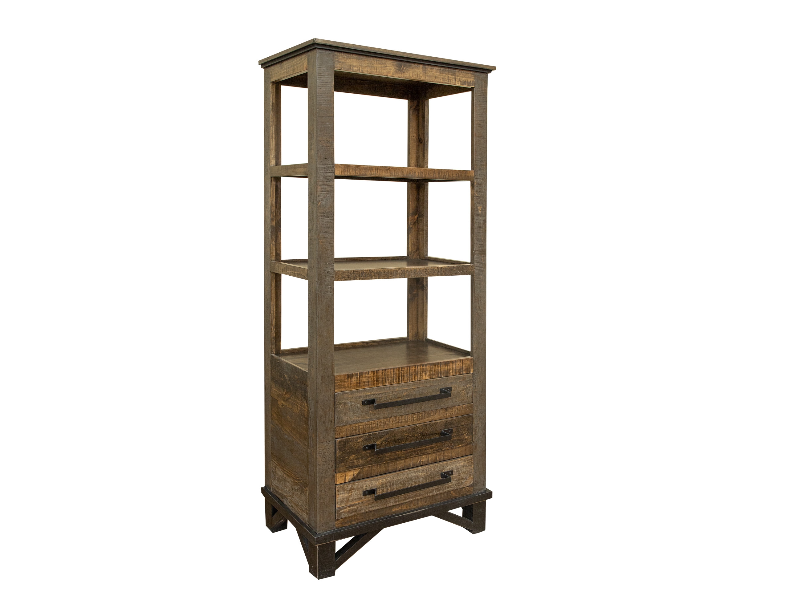 Uprooted Sequoia 3-Drawer Bookcase