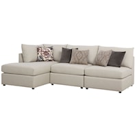 Transitional Sofa with Left-Facing Chaise