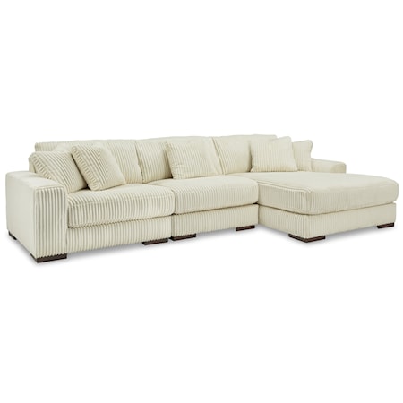 3-Piece Sectional With Chaise