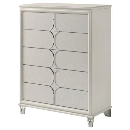 Olivia 5-drawer Bedroom Chest of Drawers