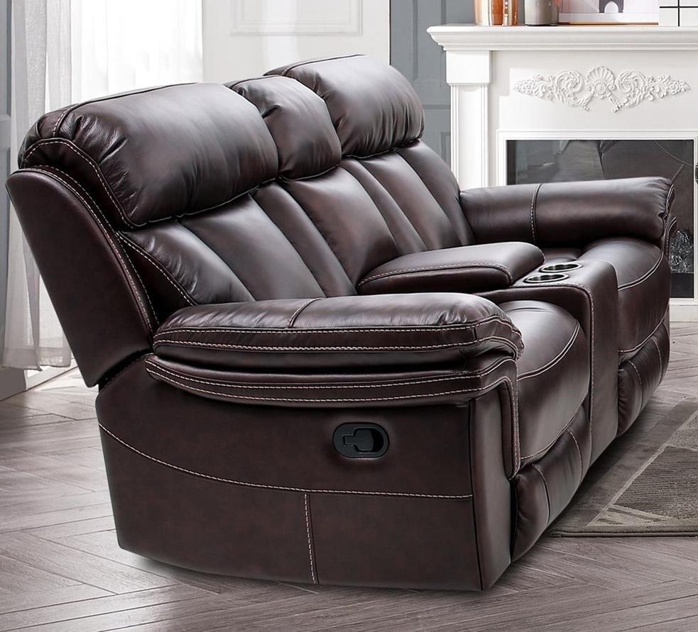 Power Reclining Console Loveseat