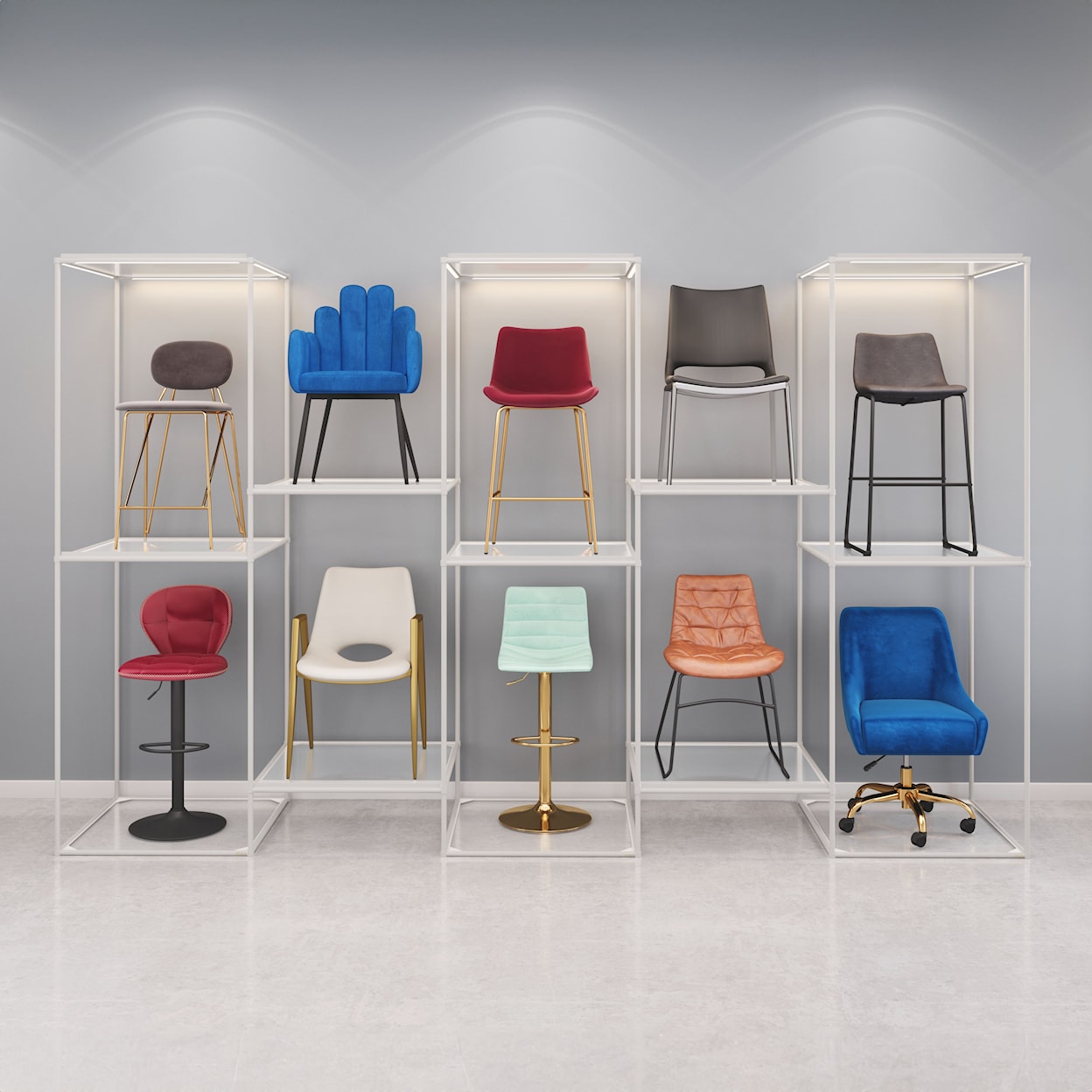Zuo Zuo Collection Chair Display