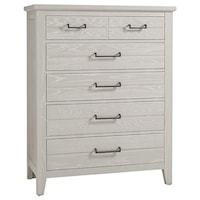 Rustic 5-Drawer Chest with Soft-Close Drawers