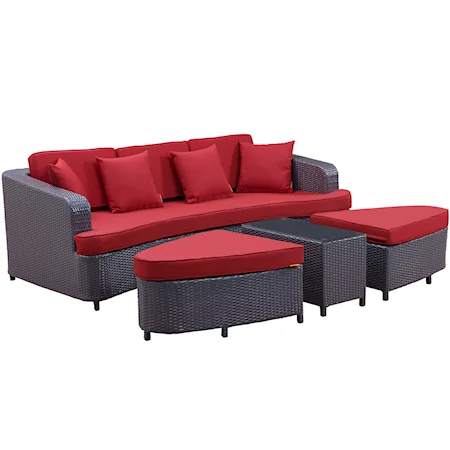 Outdoor 4-Piece Sofa Set