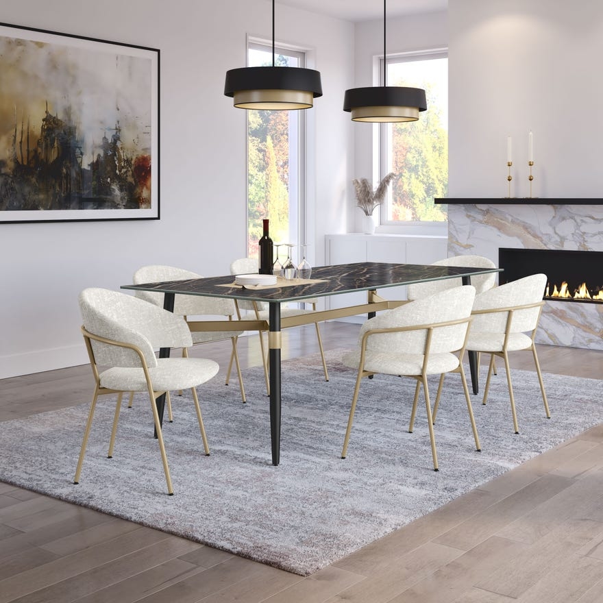 Upholstered Barrel Back Dining Chair