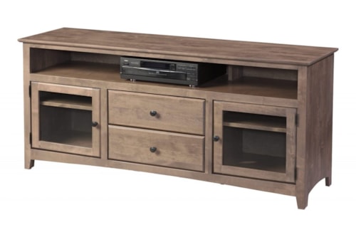 72" TV Console with Two Drawers
