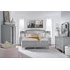 Magnussen Home Glenbrook Bedroom 6-Piece Upholstered King Pier Bedroom Set
