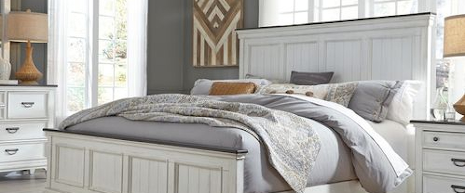 Cottage Style California King Bedroom Group