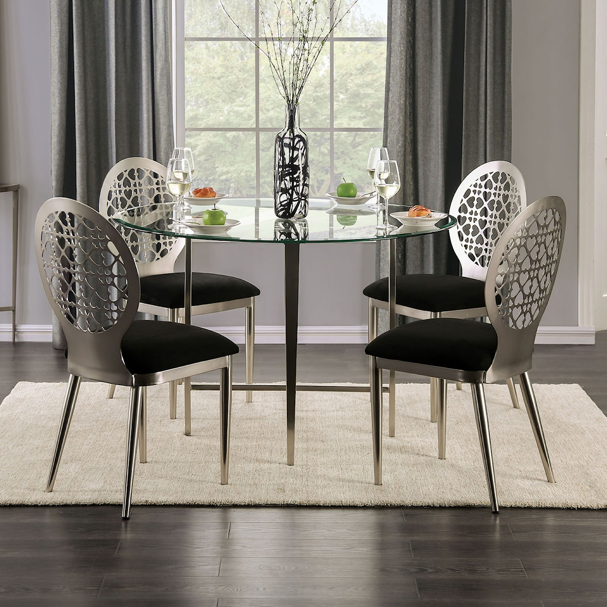 Furniture of America - FOA Abner Dining Table Set
