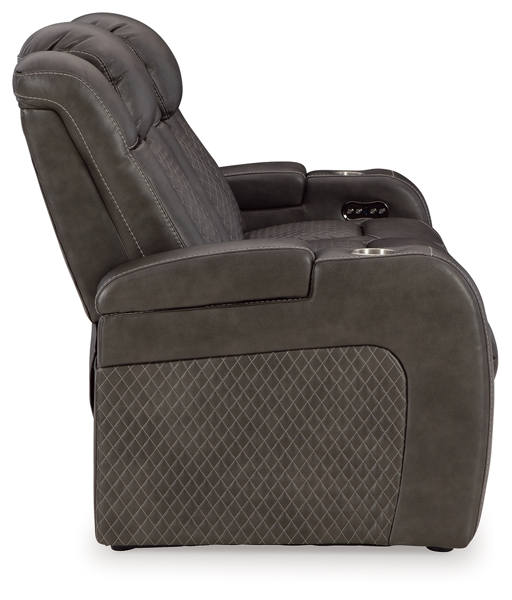 Pwr Rec Sofa With Adj Headrest