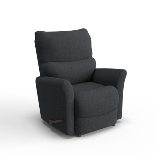 Small Scale Rocker Recliner with Flared Arms
