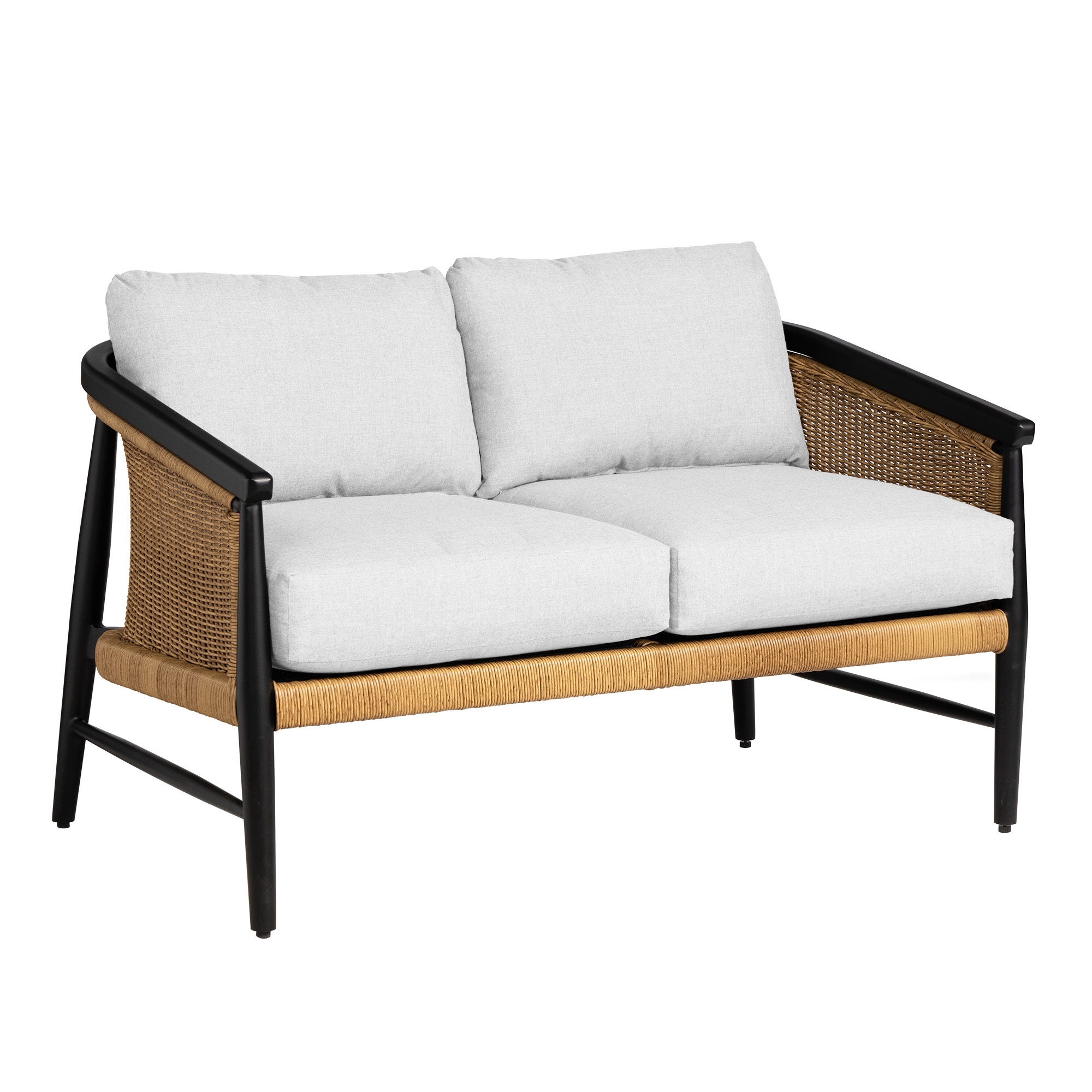 Woven-Vinyl Loveseat