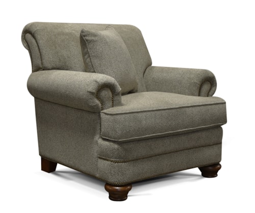 Traditional Chair with Scrolled Back