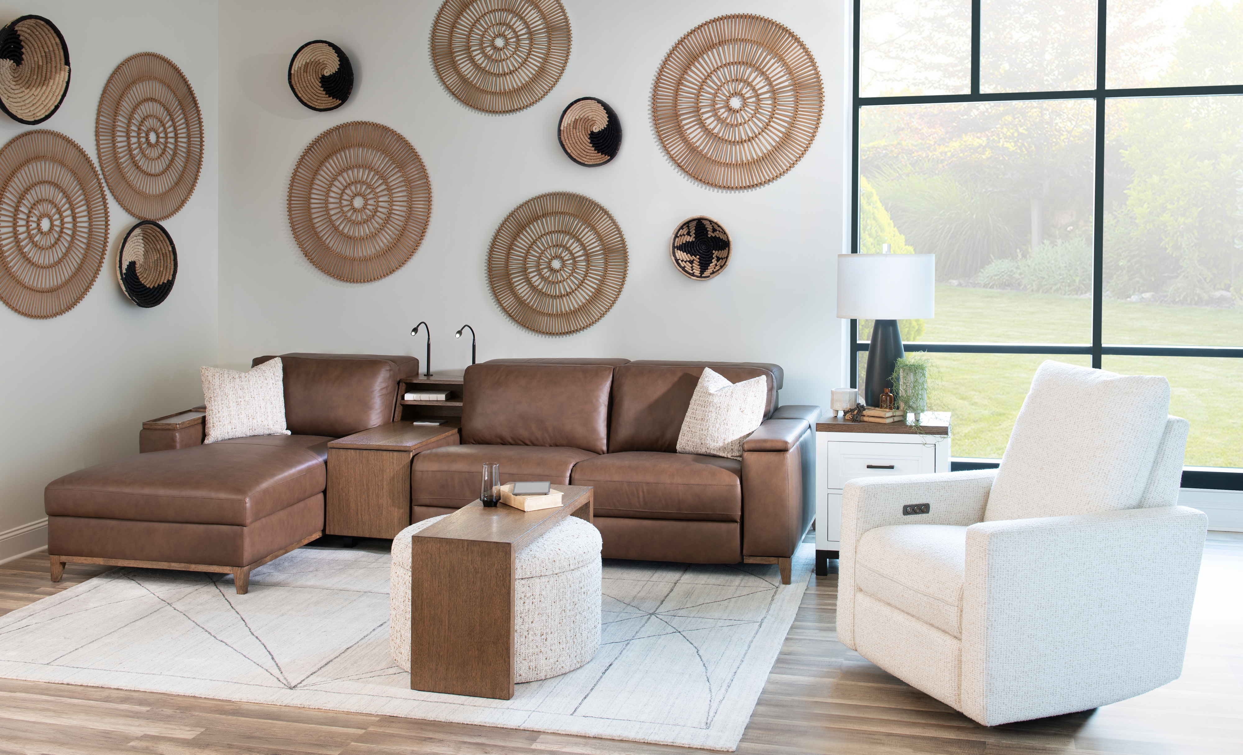 Legacy Classic Solana Positano Clay Biscotti P1 Swivel Glider