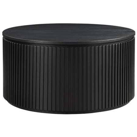 36" Round Coffee Table w/Casters