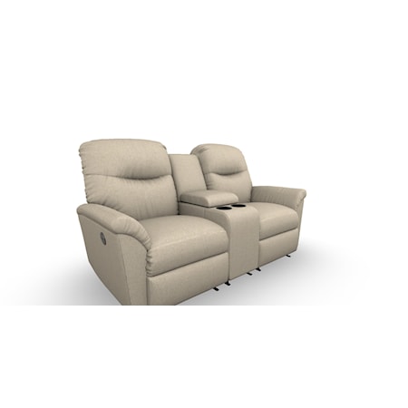 Reclining Power Space Saver Console Loveseat