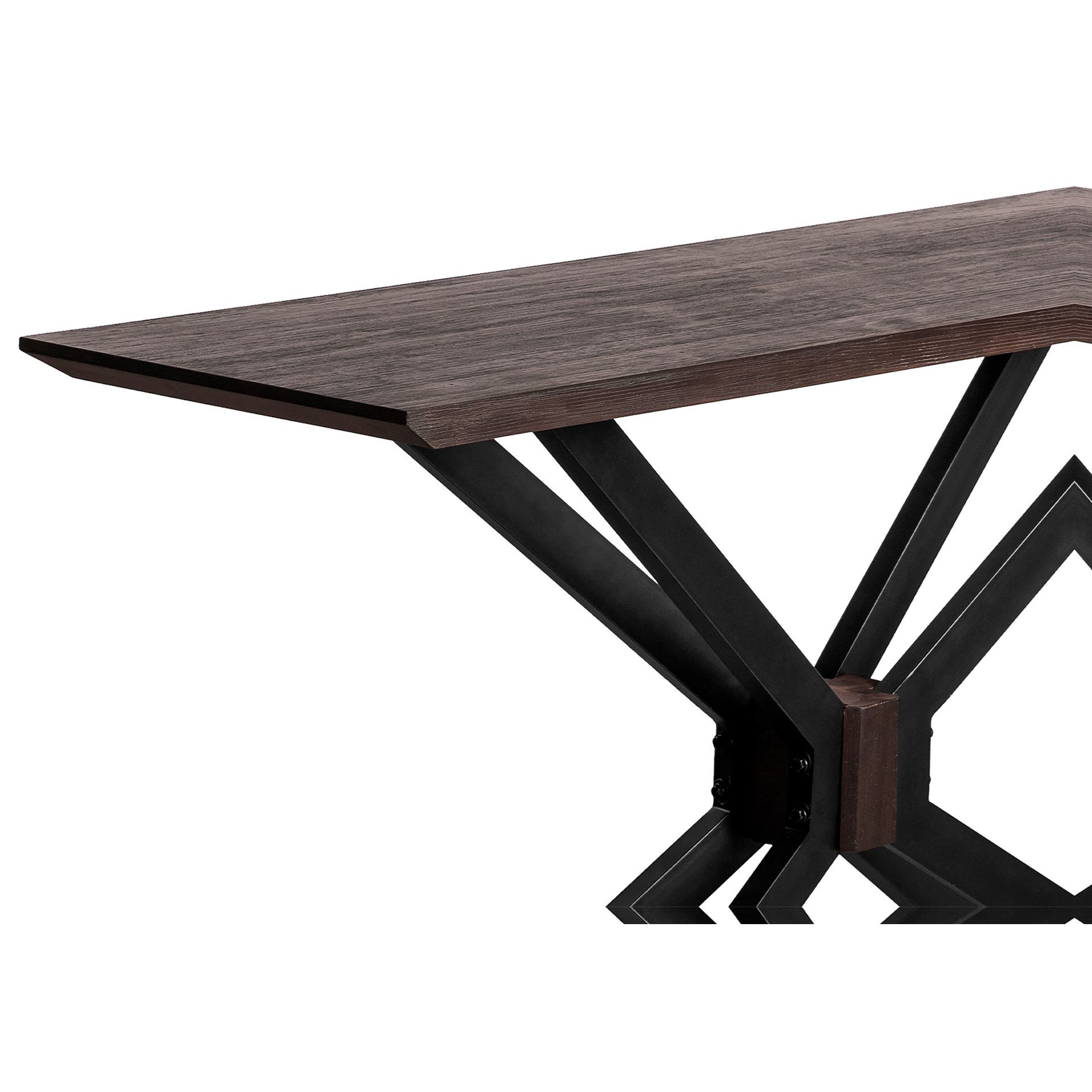 Armen Living Pirate- Console Table with X Legs