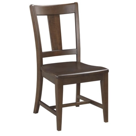 Splat Back Chair, Mocha