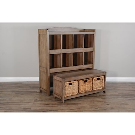 Storage Bookcase w/ Trundle Bench