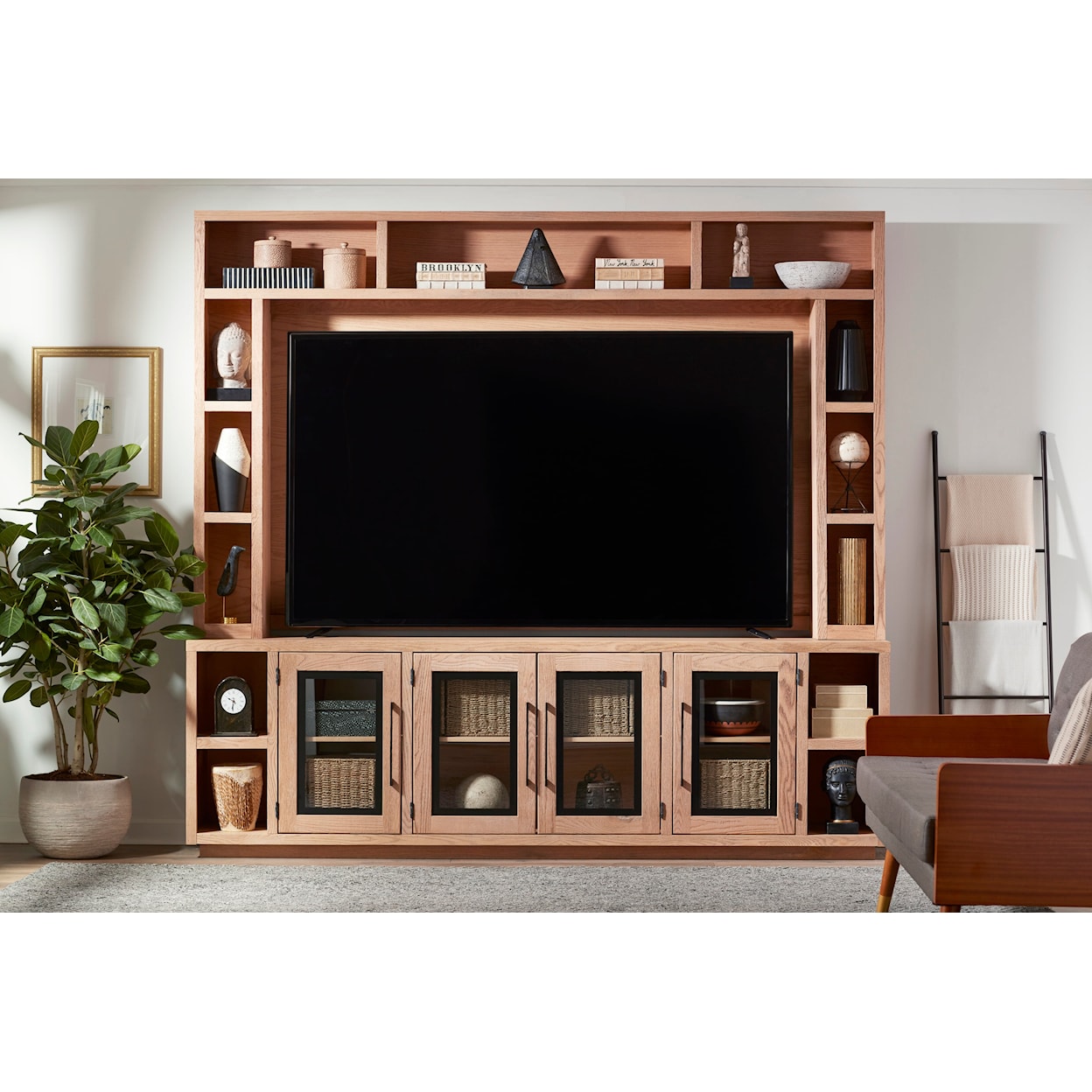 Aspenhome Paige Entertainment Console and Hutch