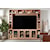 Aspenhome Paige Transitional Entertainment Console and Hutch with Open Shelving and Glass Doors