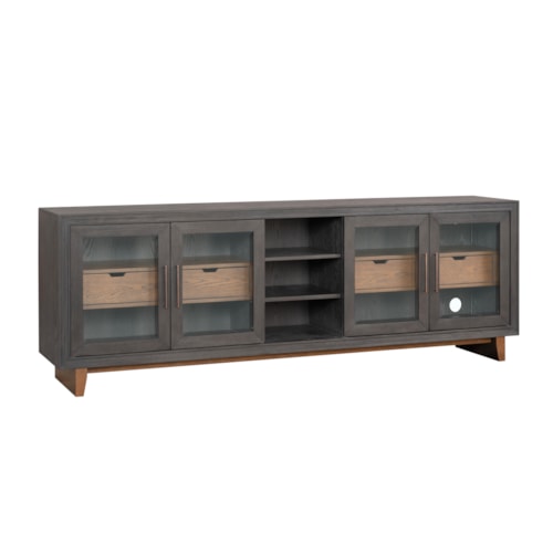 Contemporary Entertainment Console with Cord Management