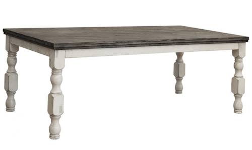 Relaxed Vintage Dining Table with Turned Legs