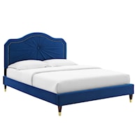 Performance Velvet Full Platform Bed