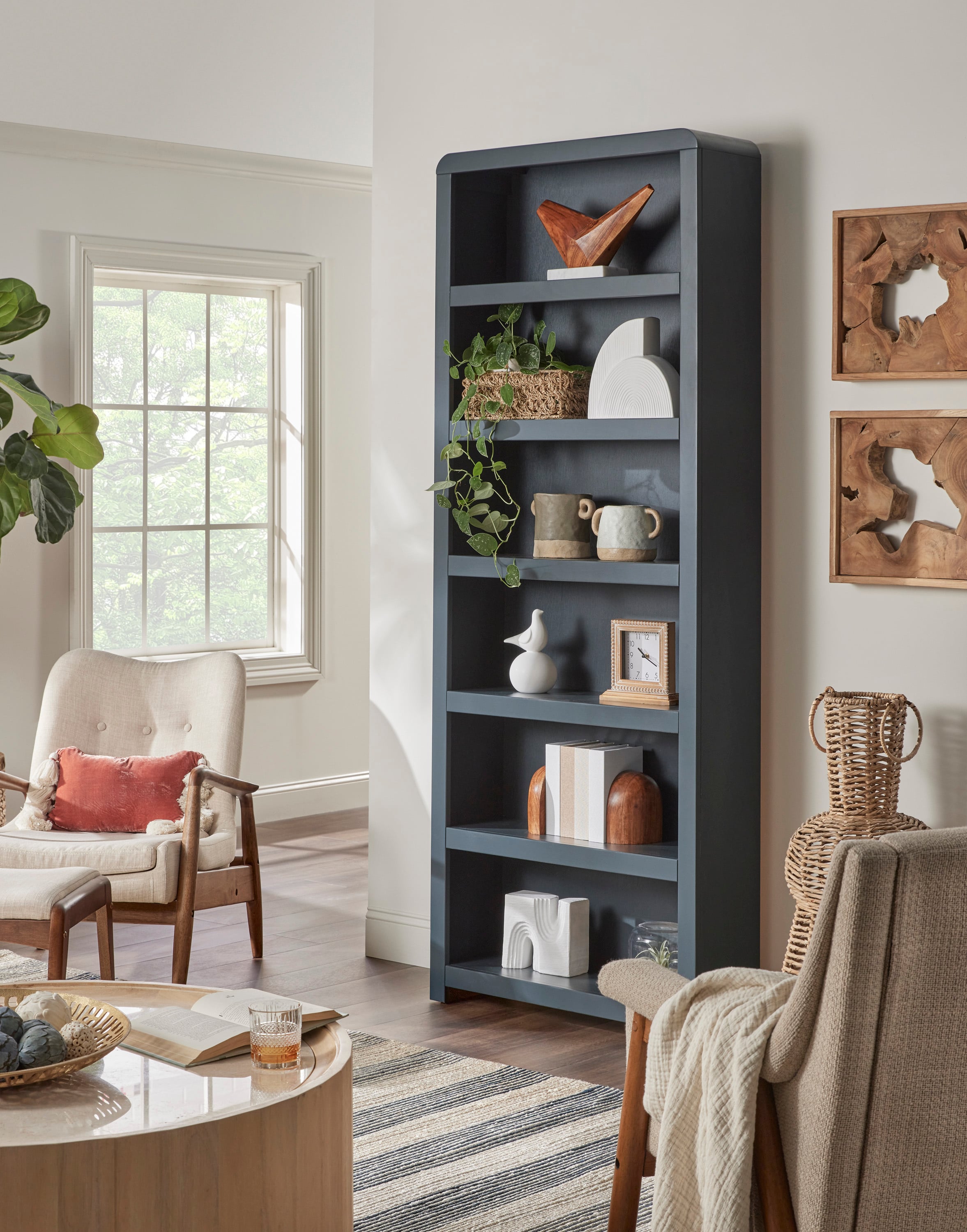 Aspenhome Taylor 6-Shelf 84" Bookcase