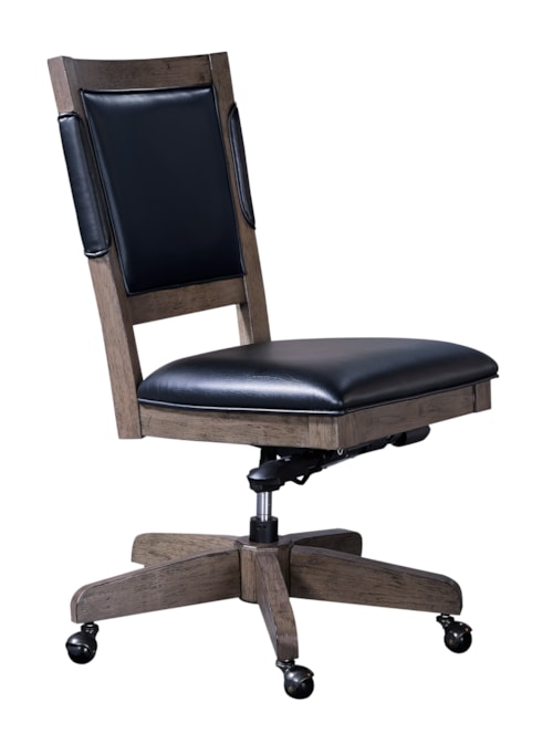 Contemporary Rolling Office Chair with Adjustable Seat