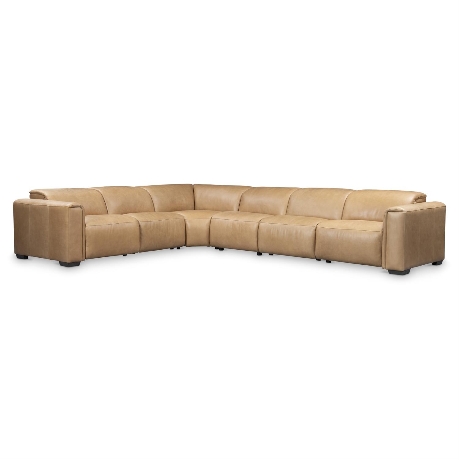 Billings Leather Power Motion Sectional