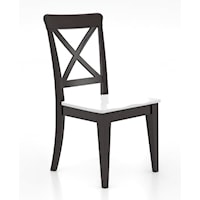 Customizable Dining Side Chair with Upholstered Seat