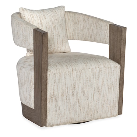 Swivel Barrel Chair