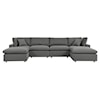 Modway Commix Outdoor 6-Piece Sectional Sofa