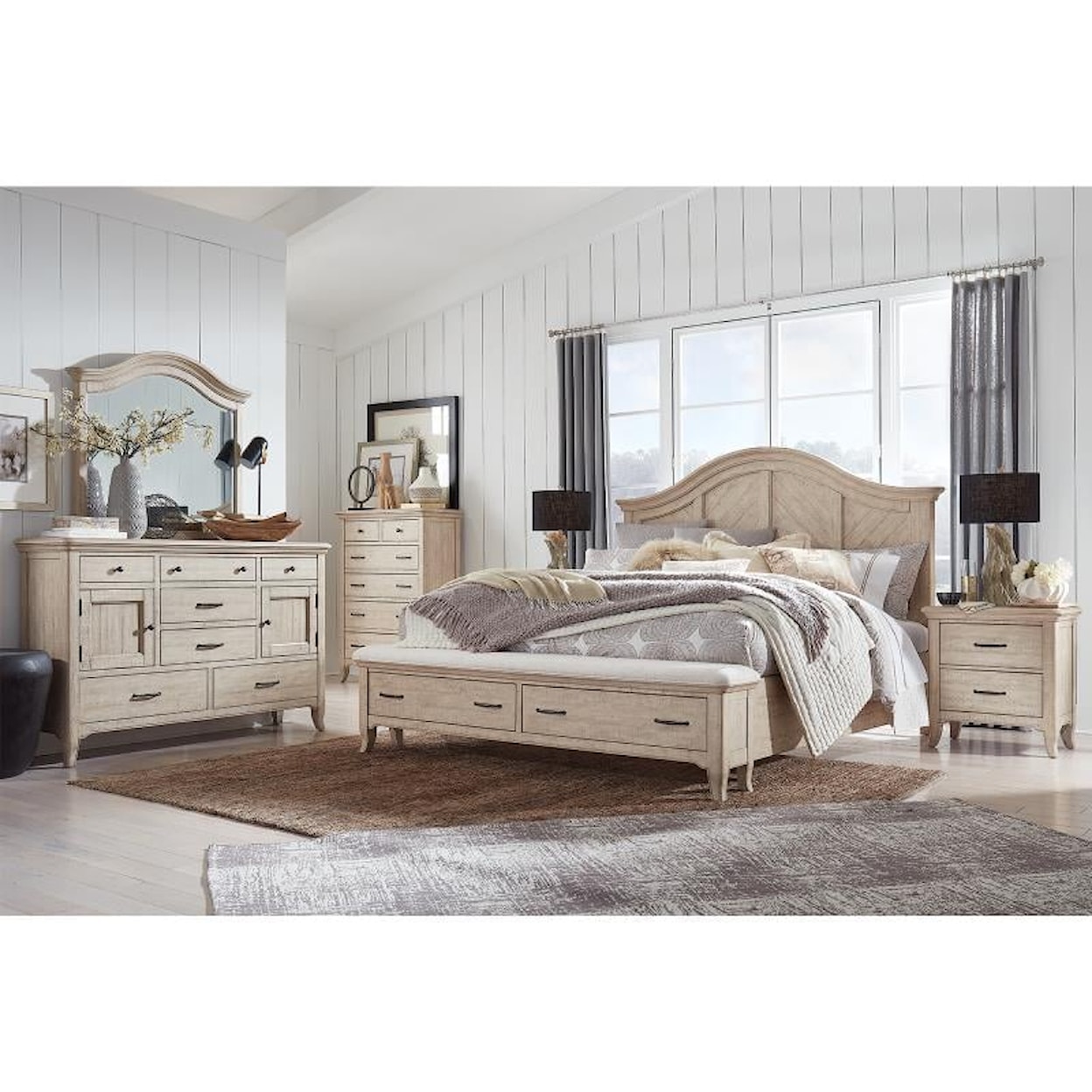 Magnussen Home Harlow Bedroom Queen Bedroom Group