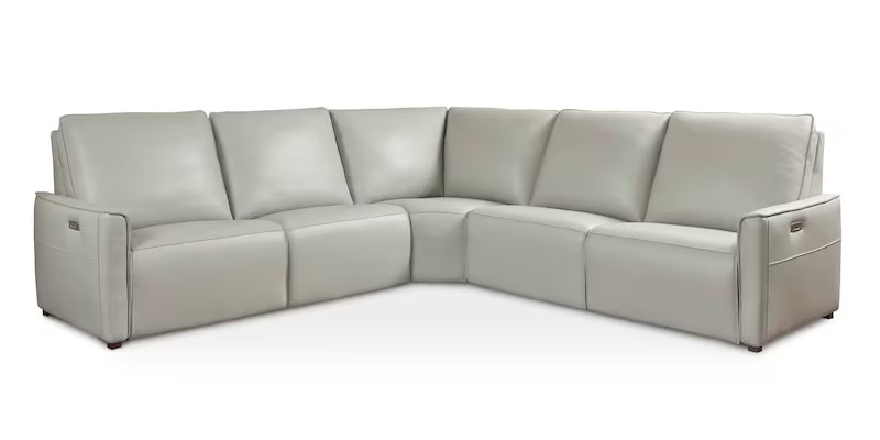 Everett Leather Reclining Sectional