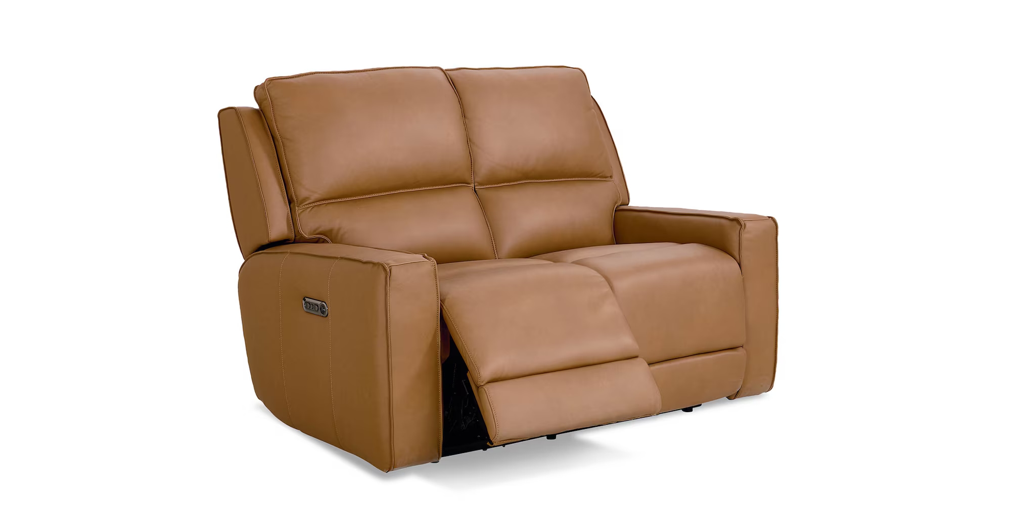 Raymond Leather Power Reclining Loveseat