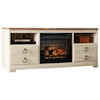 Ashley Signature Design Willowton Large TV Stand with Fireplace Insert