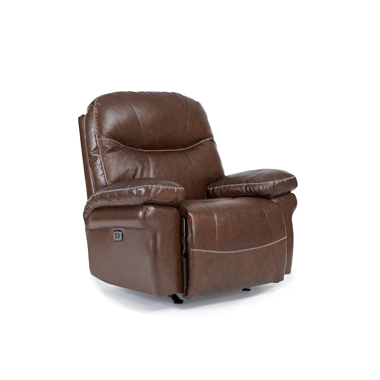 Best Home Furnishings Leya Leather Power Space Saver Recliner