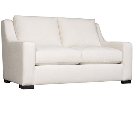 Fabric Loveseat without Pillows