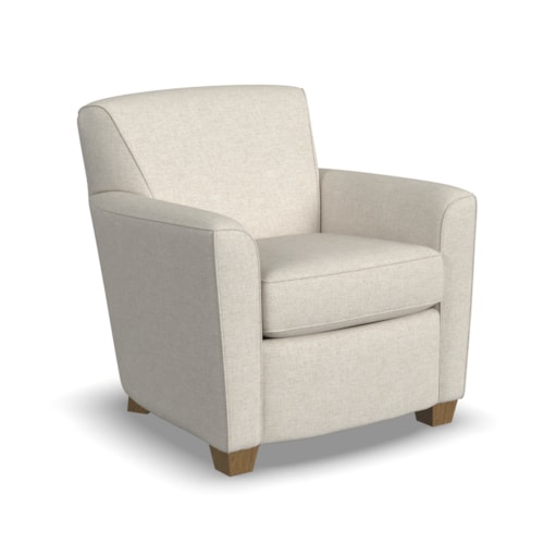 Transitional Chair with Tight Back