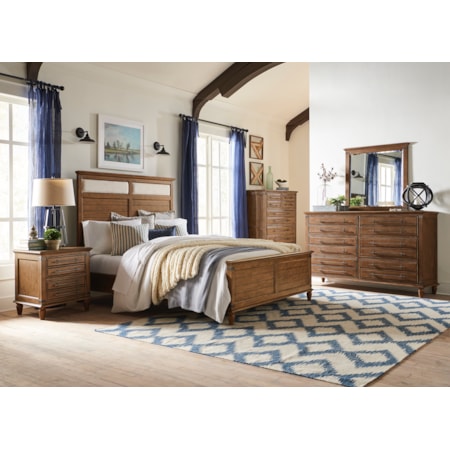 Queen Panel Bed in Bourbon