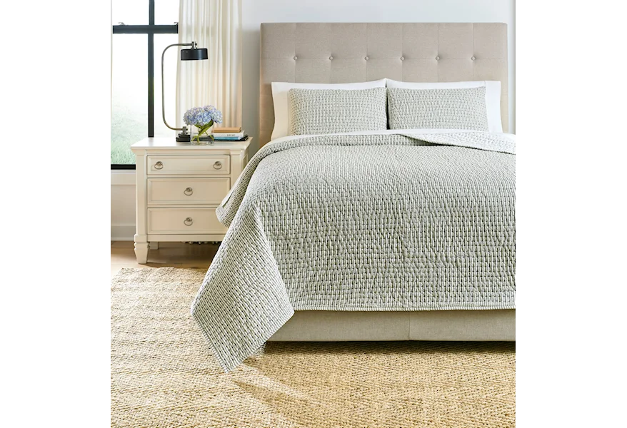 Bedding Sets Doralia Queen Coverlet Set by Signature Design by Ashley at Esprit Decor Home Furnishings
